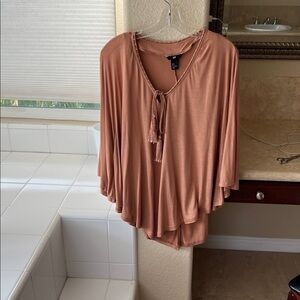 H&M Women's Blouse in Rust Orange